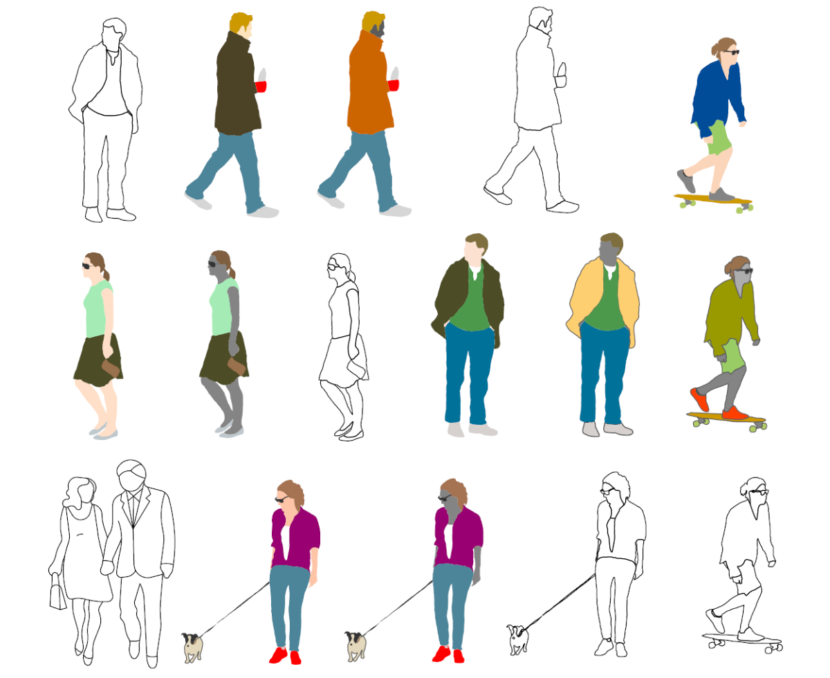 modern art human figures