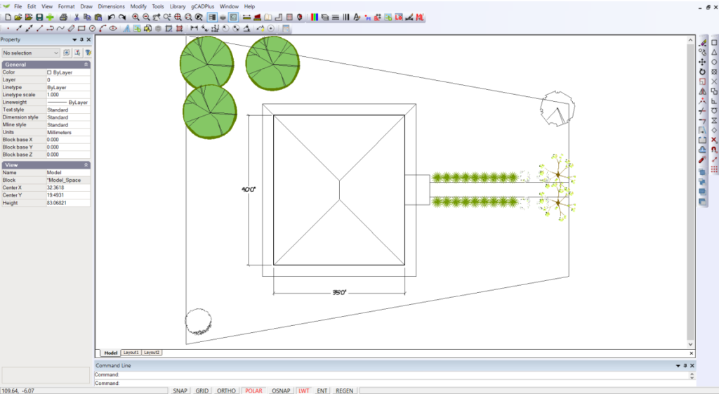 Create simple landscape plans