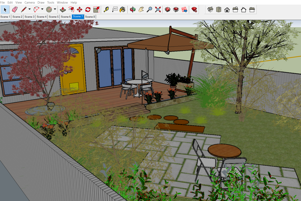 SketchUp landscape model