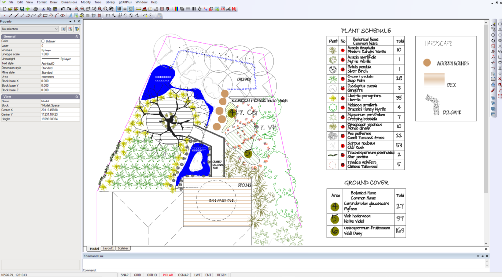 Landscape design software